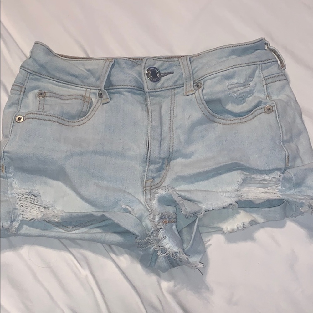 Light Wash Jean Shorts